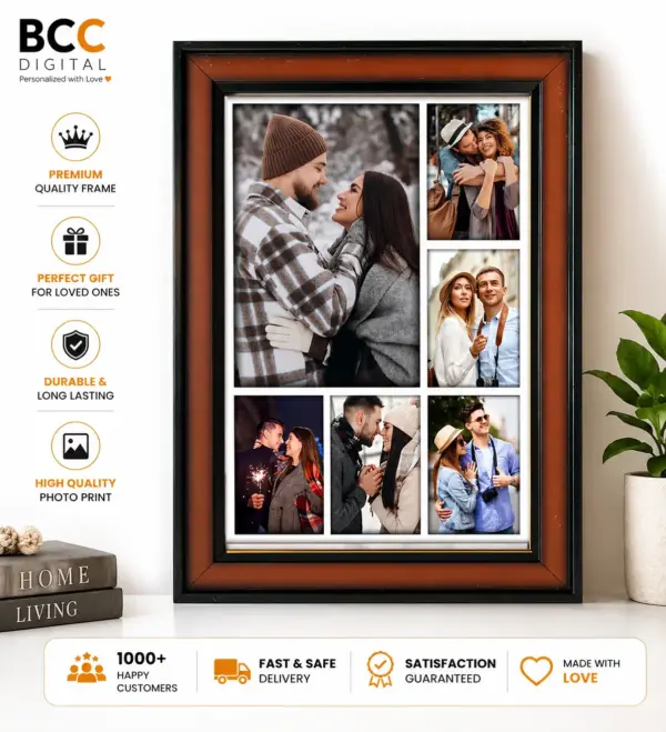 Personalized Couple Photo Frame | Custom Gift
