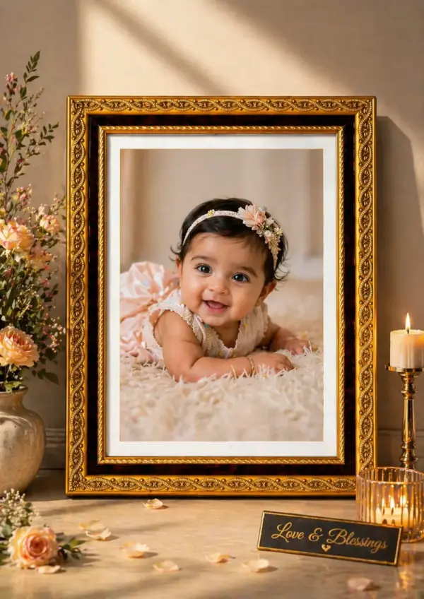 Premium Golden Decorative Frame